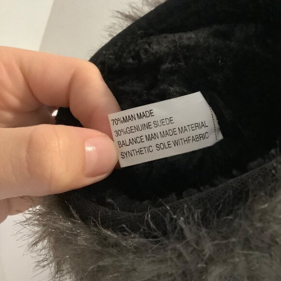 Genuine Suede Blend Winter Snow Ankle Boots MUFFY Women Size 6 Buckle Accent - Picture 7 of 7